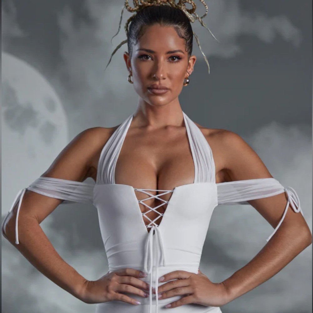 Oh Polly White Crop Top NWT!